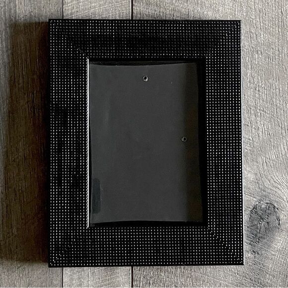 New! Black, Textured, 5x7 Picture Frame with Black Felt Backing. - Picture 2 of 5